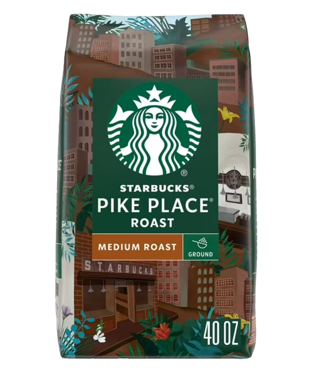 Starbucks 40oz Pike Place Roast Ground Coffee Medium | eBay