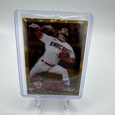2023 Topps Chrome Sapphire Gold /50 Ryne Nelson Rookie Rc Arizona #459