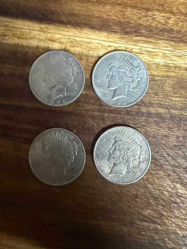20 PEACE Dollars - see dates