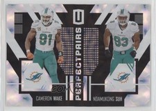2017 Panini Unparalleled Perfect Pairs Ndamukong Suh Cameron Wake #PA-15 6e9