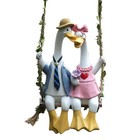 Delightful For Outdoor Decoration with Couple Ducks on a Swing in Your Yard
