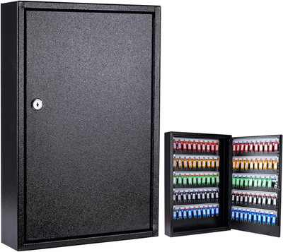 100 Key Storage Cabinet Car Lot Lock Box Safe Organizer Wall Mount Large Holder