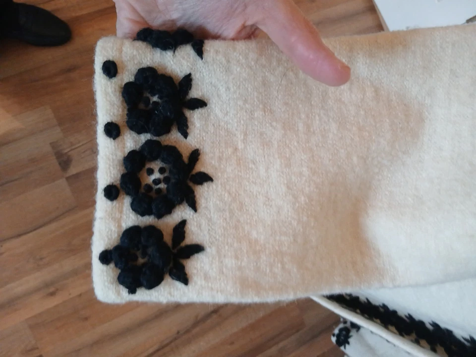 Kenar Lana Hervida Ojales Gancho Punto Chaqueta Mujer’s Talla Grande Foto 3 de 4