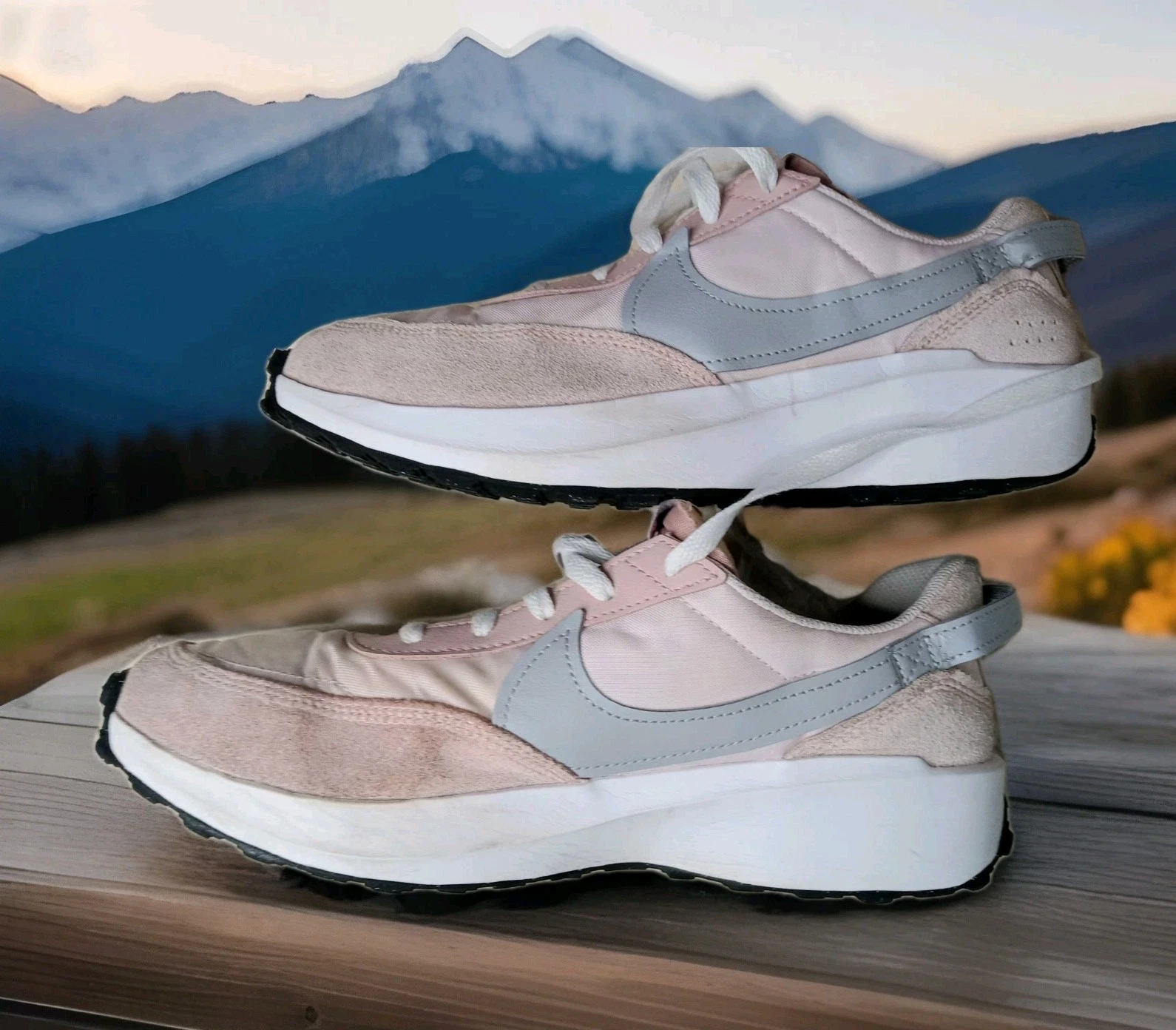 Taglia 11 Scarpe sneaker donna Nike Waffle rosa pastello lavoro escursionismo DH9523 603