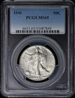 1941 50C Walking Liberty Half Dollar PCGS MS65