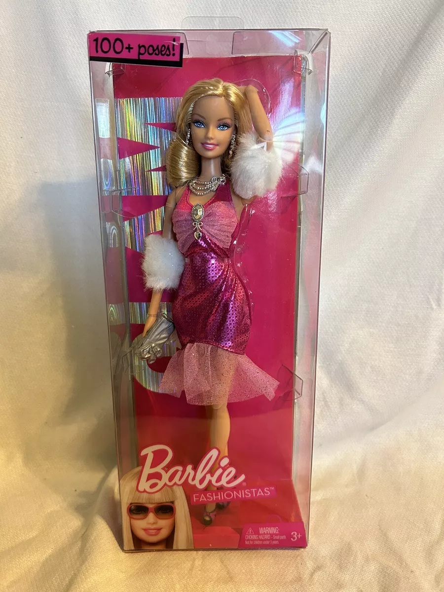 Barbie Fashionistas 100 Poses Articulated Doll 2009 R9878 New In Box