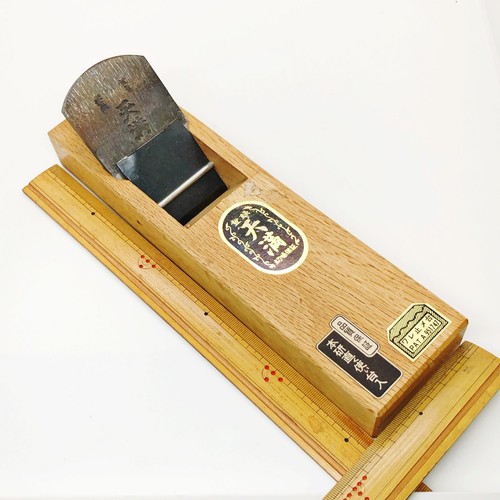 Japanese Hand Plane Hira Kanna Kakuri Smoothing Vtg Wood Tool 59 Steel Blade K9 - Picture 13 of 13