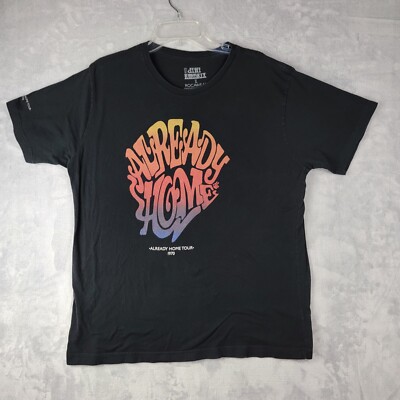 Mens Shirt 2XL Roca Wear Farewell Tour 1970 Already Home Retro Rock Jimi Hendrix