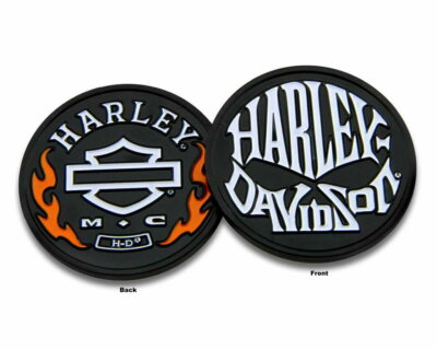 Harley Davidson  Flames and Willie G Skul Challenge Coin 1.75 inch Bar & Shield 