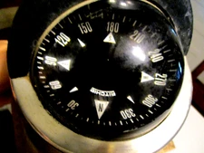 RITCHIE , MARINE BOAT SHIP SAILINNG QUALITY COMPASS ATTATCHED TO WOOD