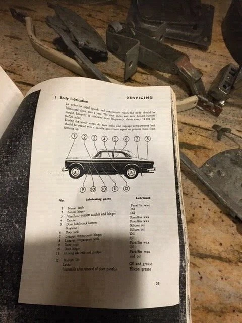 Volvo 1800 1961-1971, 122 propietarios manual copia y piezas diversas Foto 2 de 4