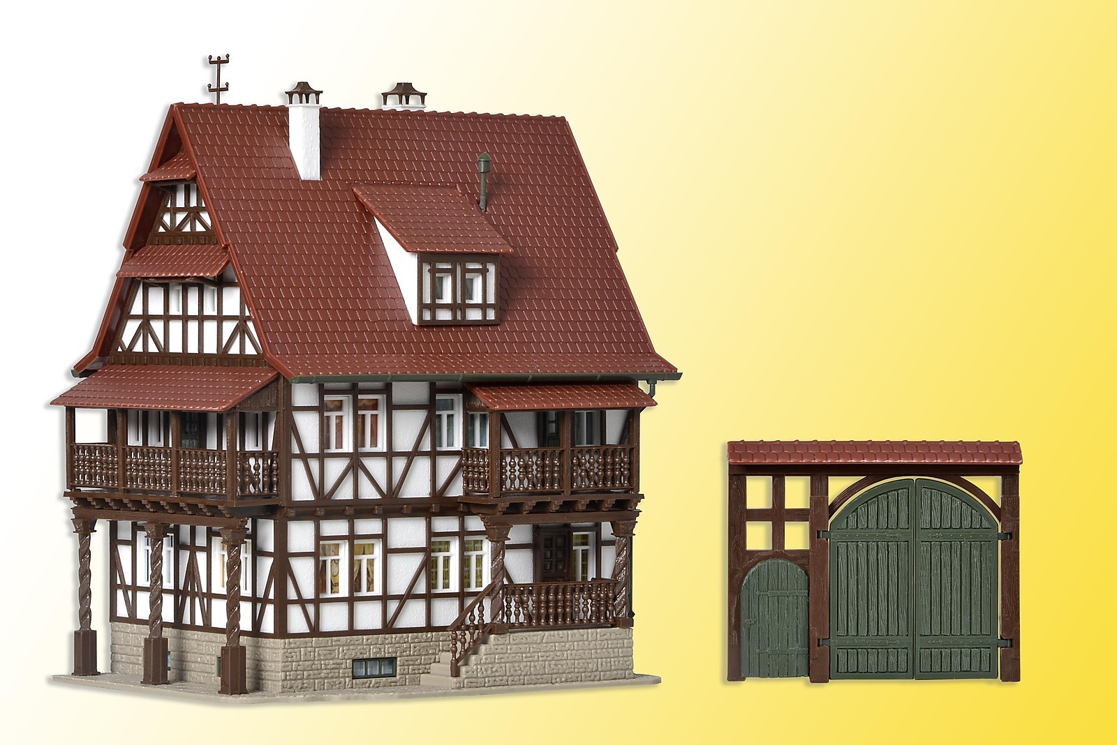 Vollmer H0 43732 - Winzerhaus mit Hoftor Bausatz     Neuware