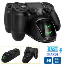 Dual Controllers Charging Dock Charger Station Gamepad Stand for PS4
