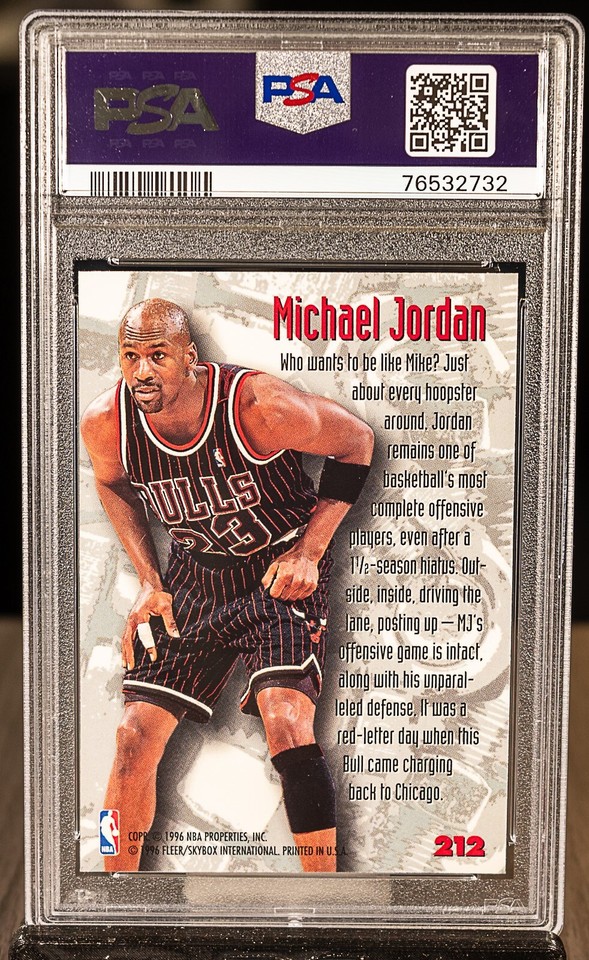 76532732 Michael Jordan 1995 Fleer Metal 212 Nuts & Bolts PSA 10 eBay