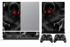 Dark Skull 205 Cover Skin Sticker for Xbox One S Slim  2 controller skins