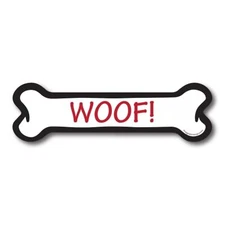 Woof! Dog Bone Car Magnet By Magnet Me Up 2x7" Dog Bone Auto Truck Decal Magnet