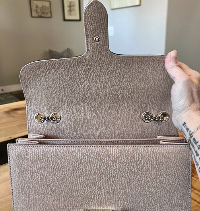 Authentic Gucci Calfskin Interlocking G Shoulder … - image 10