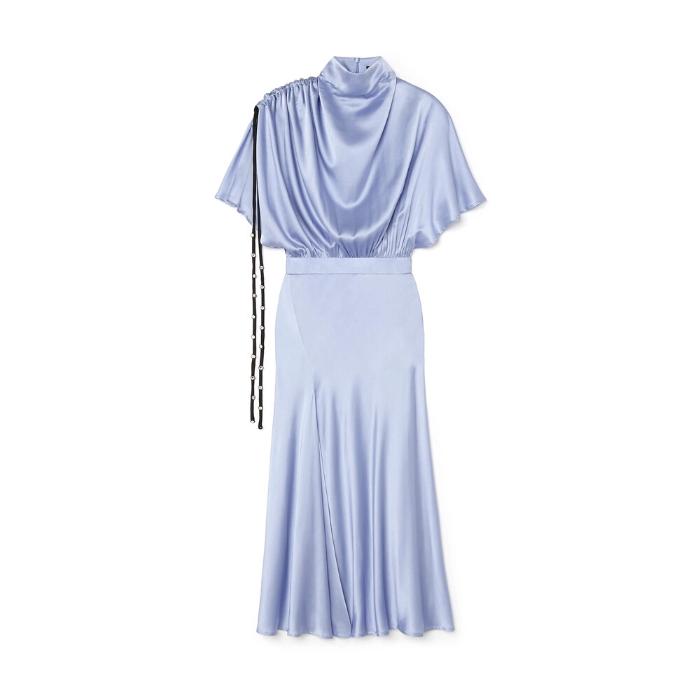 ellery blue dress Soul Driver Cape Sleeve SZ US 8 feature:EMBELLISHED An exclusive collaboration that Color:Cool Gray Women's Lana Tulle Mini Floral dress