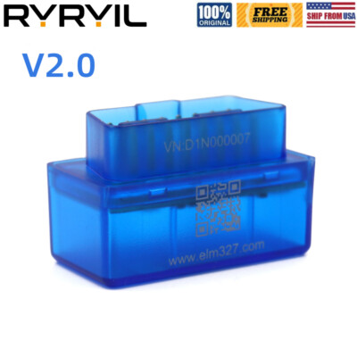 ELM327 V2.0 Bluetooth OBD2 For Android Torque Super Diagnostic Code Reader 