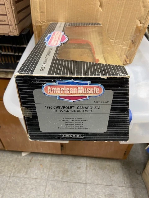 Pontiac Firebird 1996 transmisión automática coche rojo 1/18 American Muscle caja nueva en caja Foto 4 de 4