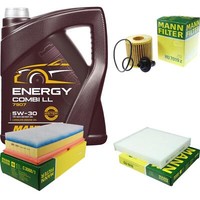 Motor-ÖL 5L Mannol 5W-30 Combi LL+MANN-FILTER FüR Toyota Verso S _P12_ 1.4 D-4D