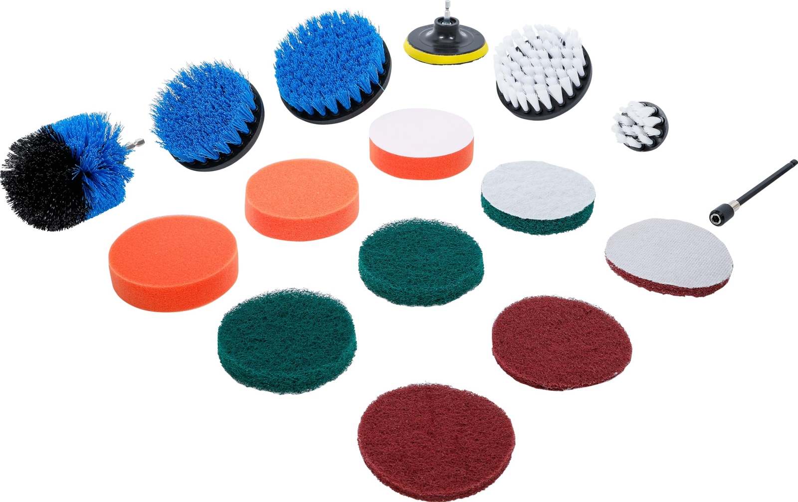 Set Dischi Abrasivi BGS 74367 - Spazzole e Lucidatura per Trapano 1/4"