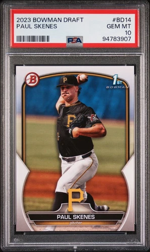 2023 Bowman Draft PAUL SKENES #BD-14 1st Bowman RC Pirates PSA 10 GEM MINT