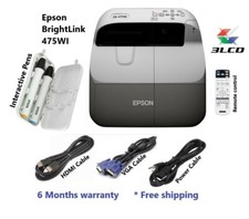 Epson BrightLink 475Wi Interactive WXGA 3LCD Projector 6 month warranty  