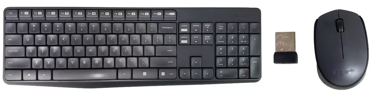 Logitech MK235 Durable Wireless Combo K235 Keyboard &amp; Mouse w/ USB Receiver 97855120182 eBay