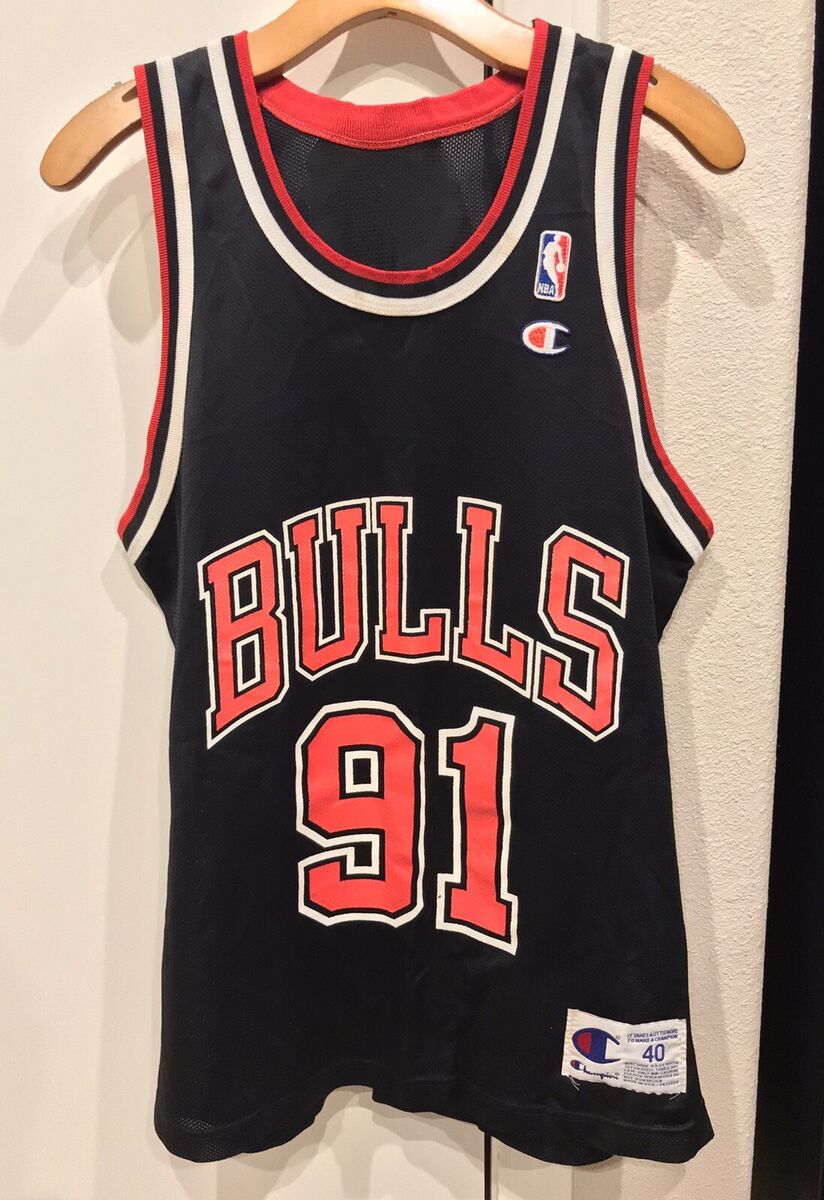 Vtg 90's EUC Chicago Bulls Dennis Rodman Champion Jersey Vtg 90's EUC Chicago Bulls Dennis Rodman Champion Jersey