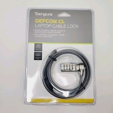 TARGUS DEFCON LAPTOP COMBINATION CABLE LOCK Netbook Monitor Projector 6.5 FT