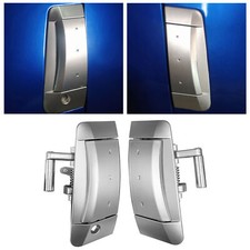 Se adapta a 03-09 Nissan 350Z Par Exterior Exterior Manija de Puerta Plateada