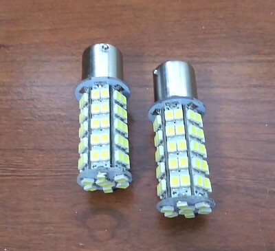 2 BBT Ultra Bright 12 volt 68 White LED 1156/BAY15S/1141 Golf Cart ...