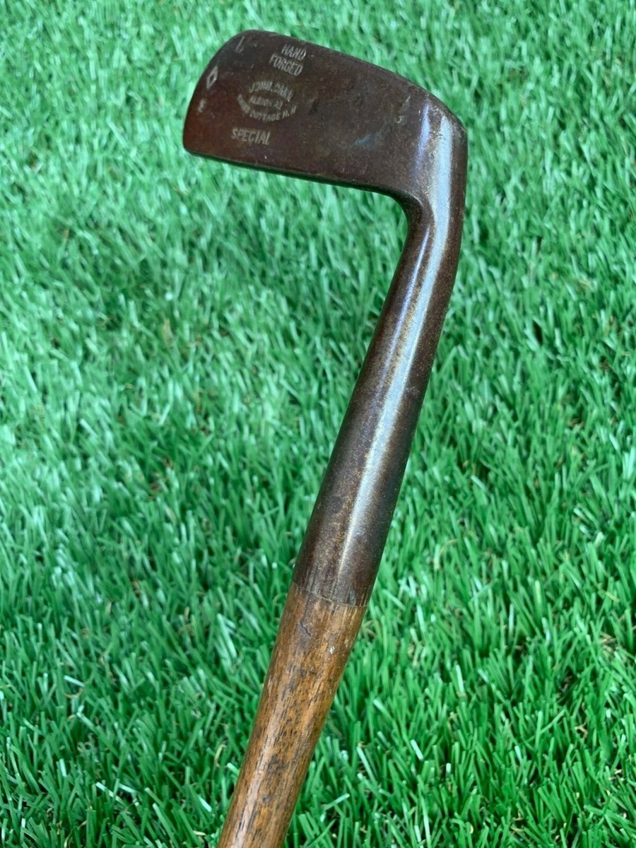 Putter Vintage R. Auld Par Winton – Manche En Hickory, Club De Golf Ancien