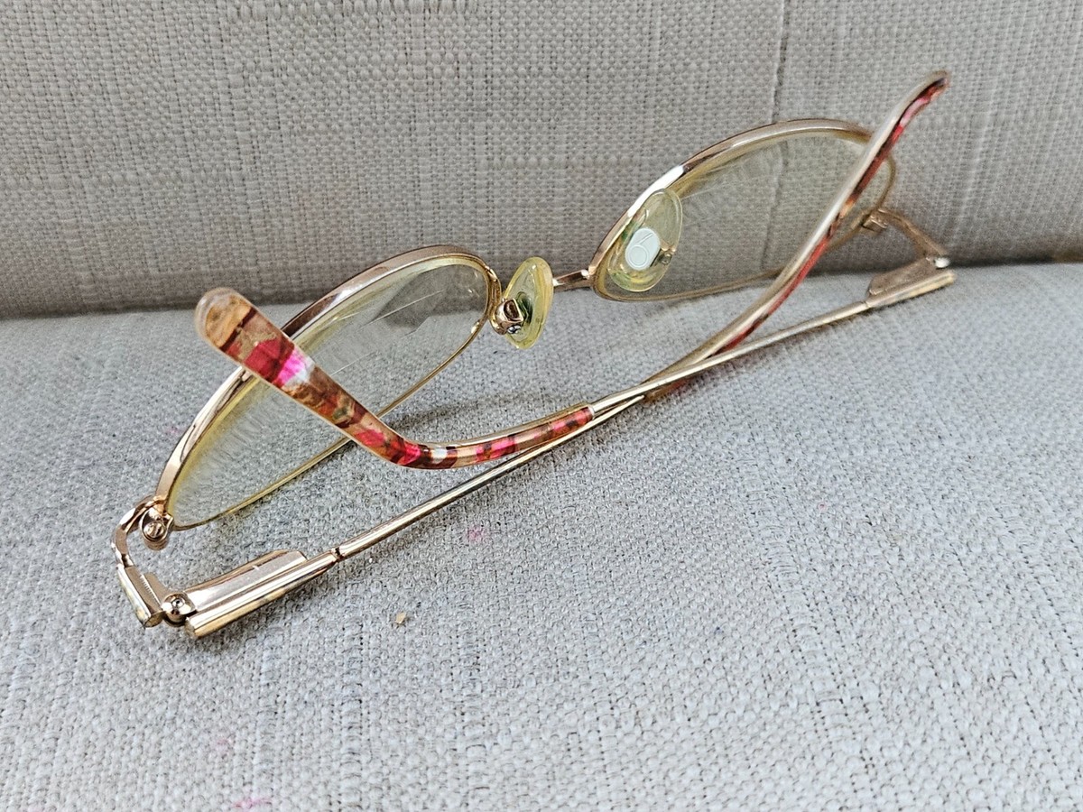 Vintage Nine West Gold Tone Glasses/Eyeglasses Frame 9WT 49[]18 130 Frame Vintage Nine West Gold Tone Glasses/Eyeglasses Frame 9WT 49  main image 2