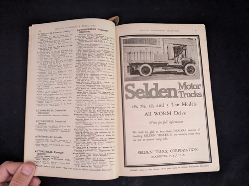 Antique July 1920 CHILTON Automobile Directory ~ 1150 pp ~ Great Ads! - Photo 5/17