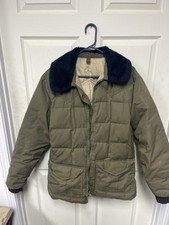 Vintage Stearns Hansa Branta Ruff Split Hood Goose Down Jacket Canvas Size L