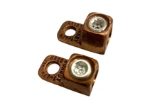 BURNDY KA28 TERMINAL GROUNDING LUG 1-4/0 HEX BOLT - LOT OF 2