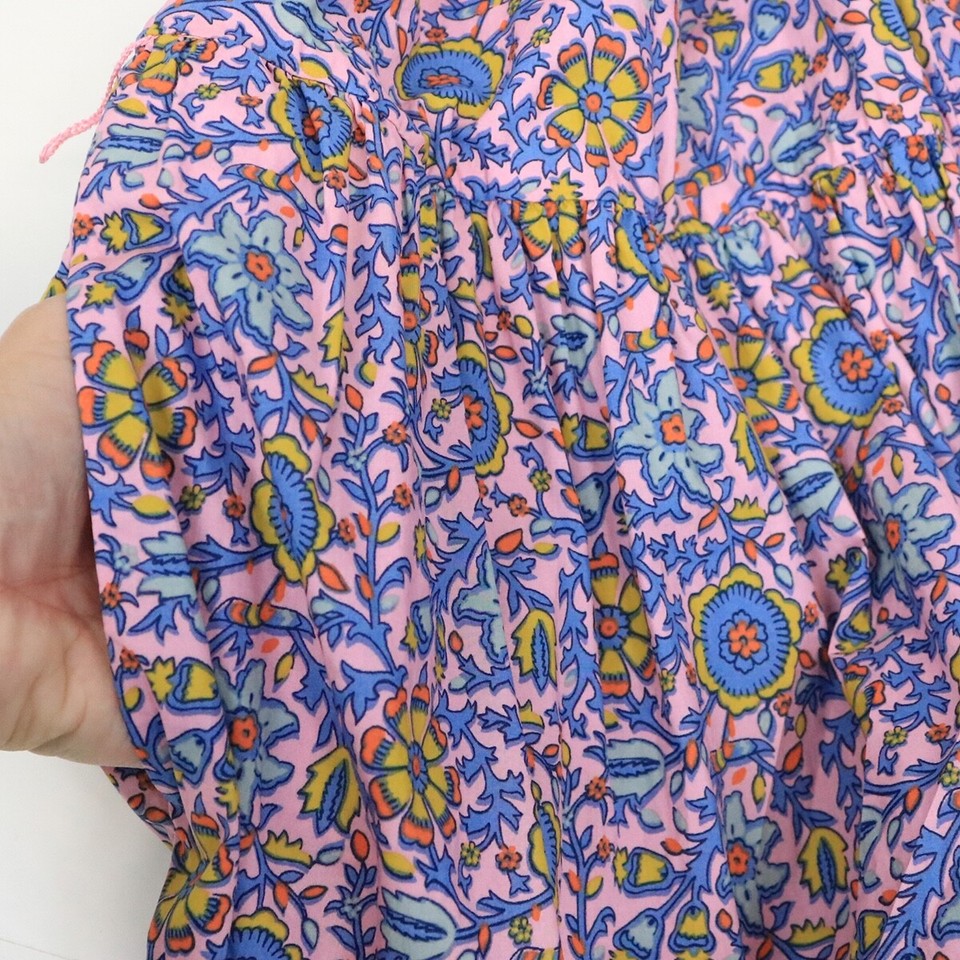 Boden Women Plus Size 16/18 US Tiered Maxi Dress Ruffle Floral