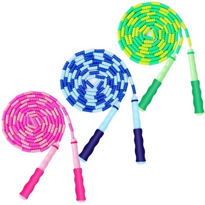 GRAWUN Jump Rope For Kids, 3 Pack Soft Beaded Rope, Adjustable 3