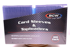 BCW CARD SLEEVES  TOPLOADER COMBO  100 PACK EACH BRAND NEW  SEALED