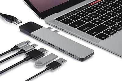 10X Hyper Drive USB C Hub 6-in-2 Multiport Adapter for MacBook Pro - 10 Pack