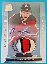 2014-15 Damon Severson The Cup #164 RPA Rookie Auto Jersey Patch RC /249