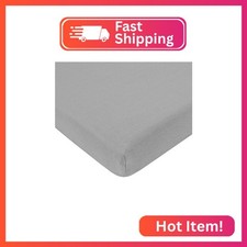 TL Care 100 Natural Cotton Fitted Mini Crib Sheet 38" x 24" - Soft  Breathable