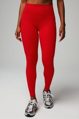 FABLETICS OASIS PURELUXE HIGH WAISTED LEGGING - HEATED RED - S