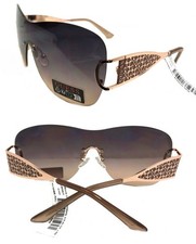 New GUESS GO00038 28B Rose Gold/Gray-Rose Womens Sunglasses-tiny defect