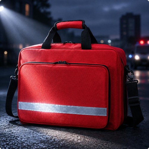 First Aid Sign Just Waterproof Oxford Cloth Medical Bag Water-Resistant First-Aid Bag with ...