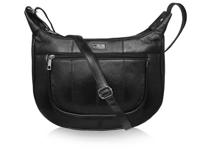 QUENCHY LONDON CLEARANCE SALE Ladies Real Leather Handbag Womens Cross Body Hand Bags Black NEW