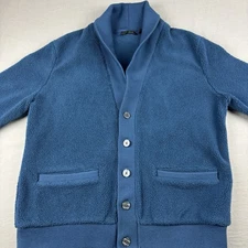 Greyson Mississauga Sherpa Button Cardigan / Fjord Blue / Men’s Size Large