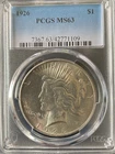 1926 $1 Peace Dollar PCGS MS63